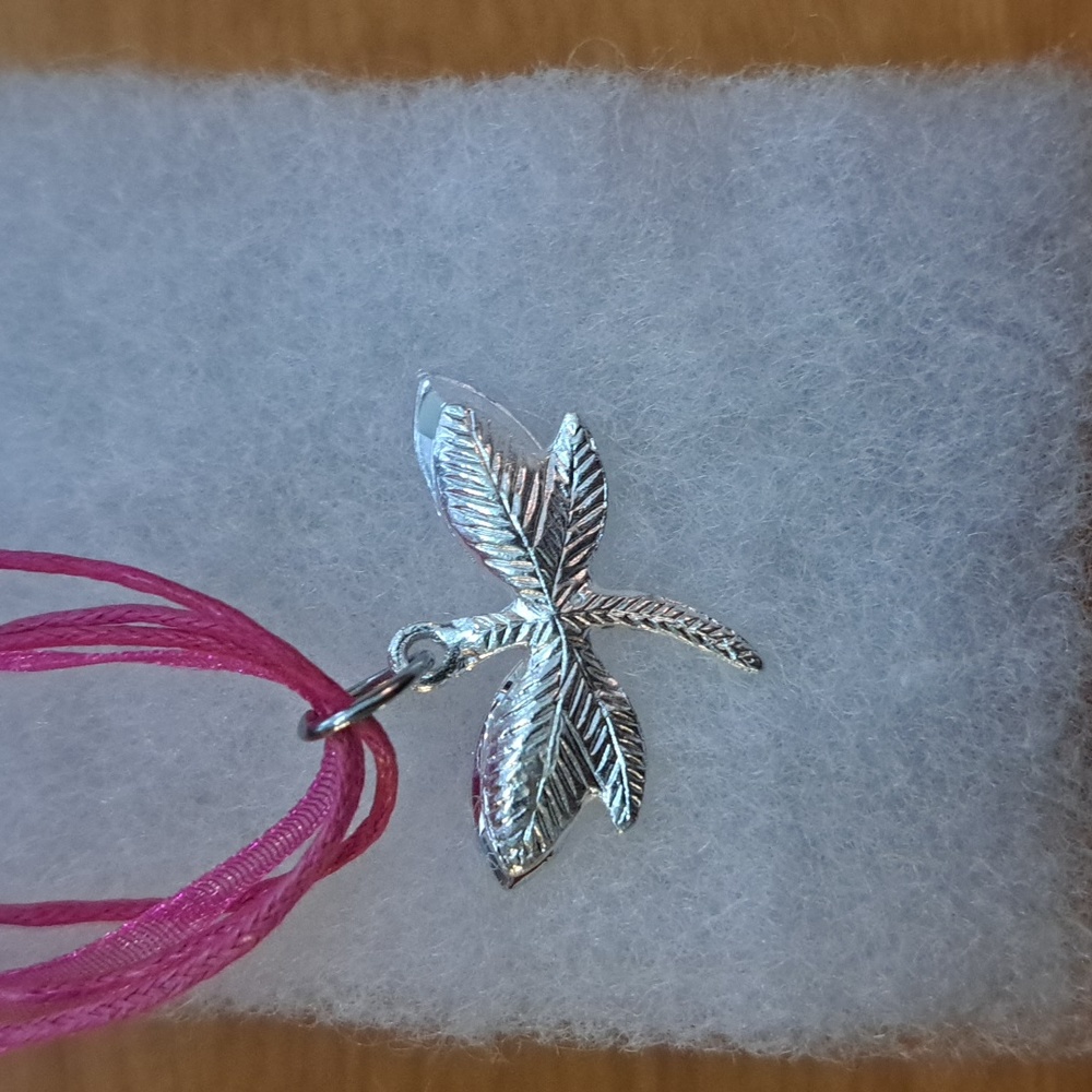 Alexandrite Crystal Dragonfly Necklace - Picture 5 of 5